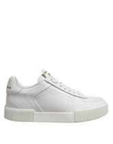 Dolce & Gabbana White Miami Leather Low Top Men Sneakers Shoes